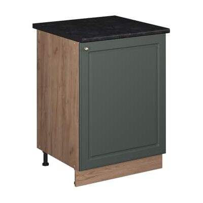 Vicco Meuble Bas de Cuisine Fame-Line, Vert Or Campagne/Chêne de Force doré, 60cm 1 Porte avec Plan de Travail - Publicité Vicco Meuble Bas de Cuisine Fame-Line, Vert Or Campagne/Chêne de Force doré, 60cm 1 Porte avec Plan de Travail - Publicité