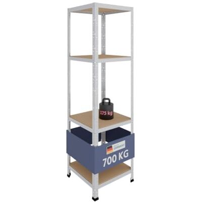 Shelfplaza - HOME 180x50x50 cm - 4‑étagères - 175 kg - Étagère - Publicité Shelfplaza - HOME 180x50x50 cm - 4‑étagères - 175 kg - Étagère - Publicité