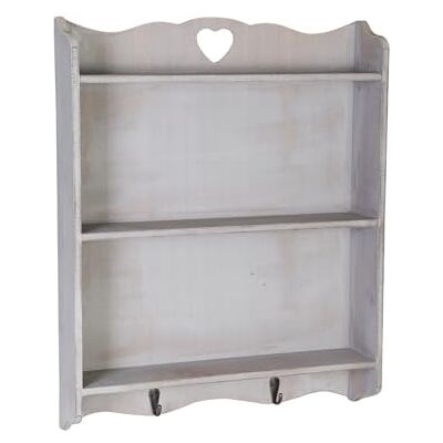 DRULINE Étagère Murale cœur étagère Herbes aromatiques Armoire étagère Shabby Chic Maison de Campagne - Publicité DRULINE Étagère Murale cœur étagère Herbes aromatiques Armoire étagère Shabby Chic Maison de Campagne - Publicité