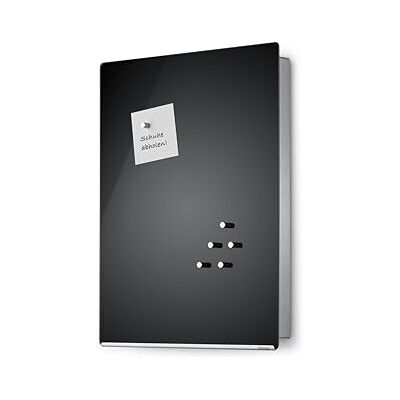 blomus VELIO Armoire à clés / tableau magnétique en verre noir 65367 - Publicité blomus VELIO Armoire à clés / tableau magnétique en verre noir 65367 - Publicité