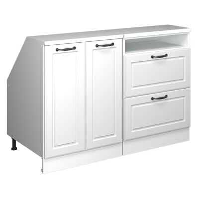 Vicco Meuble sous Pente R-Line, Blanc Campagne, 120cm Lot de 2 caissons 60 cm de Profondeur, Convient aux Murs inclinés et à Une Installation de Cuisine Variable - Publicité Vicco Meuble sous Pente R-Line, Blanc Campagne, 120cm Lot de 2 caissons 60 cm de Profondeur, Convient aux Murs inclinés et à Une Installation de Cuisine Variable - Publicité