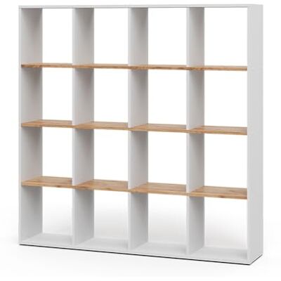 Vicco Meuble de Rangement Cube Karree, Chêne Blanc/Force de l'or, 142.4x143cm, pour Une répartition Flexible de l’Espace et Un Rangement ordonné - Publicité Vicco Meuble de Rangement Cube Karree, Chêne Blanc/Force de l'or, 142.4x143cm, pour Une répartition Flexible de l’Espace et Un Rangement ordonné - Publicité