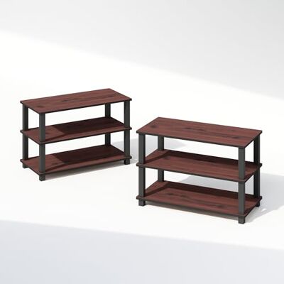 Furinno Turn-S-Tube étagère de Rangement à 3 Niveaux, Lot de 2 étagères empilables, étagère d’Angle, étagère pour Livres, pour Salon, Bureau à Domicile, Garage, chêne Cerise - Publicité Furinno Turn-S-Tube étagère de Rangement à 3 Niveaux, Lot de 2 étagères empilables, étagère d’Angle, étagère pour Livres, pour Salon, Bureau à Domicile, Garage, chêne Cerise - Publicité