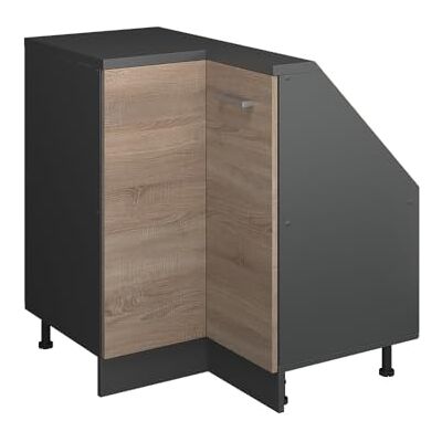 Vicco Meuble de Rangement sous Pente Armoire d'angle Rion, Sonoma/Anthracite, L75.6 x P46 cm avec 1 Porte, Gain de Place pour Les pièces mansardées - Publicité Vicco Meuble de Rangement sous Pente Armoire d'angle Rion, Sonoma/Anthracite, L75.6 x P46 cm avec 1 Porte, Gain de Place pour Les pièces mansardées - Publicité