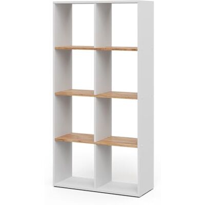Vicco Meuble de Rangement Cube Scutum, Chêne Blanc/Force de l'or, 143x72cm, pour Une Utilisation comme séparateur de pièce ou étagère Ouverte - Publicité Vicco Meuble de Rangement Cube Scutum, Chêne Blanc/Force de l'or, 143x72cm, pour Une Utilisation comme séparateur de pièce ou étagère Ouverte - Publicité