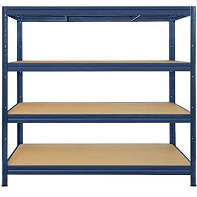 KARAT Étagères à Grande Tenue Etagère à emboîter, Montage sans Outils Rayonnages Charges Lourdes Rayonnage Magasin & Garage Étagère d'atelier modulable(Gris 200 x 180 x 60 cm -4 Niveaux) - Publicité KARAT Étagères à Grande Tenue Etagère à emboîter, Montage sans Outils Rayonnages Charges Lourdes Rayonnage Magasin & Garage Étagère d'atelier modulable(Gris 200 x 180 x 60 cm -4 Niveaux) - Publicité