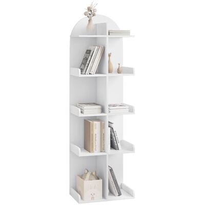 WOLTU Bibliothèque avec 10 Étagères 5 Niveaux, Étagère sur Pied avec Design Ouvert, Rangement CD/DVD, Étagère pour Bureau, Salon, Chambre à Coucher, en Bois Composite, 40x126x24 cm, Blanc, SK037ws - Publicité WOLTU Bibliothèque avec 10 Étagères 5 Niveaux, Étagère sur Pied avec Design Ouvert, Rangement CD/DVD, Étagère pour Bureau, Salon, Chambre à Coucher, en Bois Composite, 40x126x24 cm, Blanc, SK037ws - Publicité