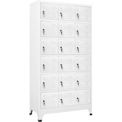 vidaXL Vestiaire avec 18 Compartiments Métal Gris Armoire de Rangement - Publicité vidaXL Vestiaire avec 18 Compartiments Métal Gris Armoire de Rangement - Publicité