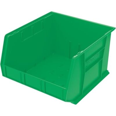 Akro-Mils Akrobin d'empilage de rangement en plastique, 45,7 cm par 40,6 cm par 27,9 cm, étui de 3, 30270GREEN - Publicité Akro-Mils Akrobin d'empilage de rangement en plastique, 45,7 cm par 40,6 cm par 27,9 cm, étui de 3, 30270GREEN - Publicité