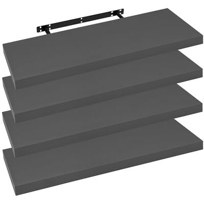 WOLTU Étagère Murale, Étagère Suspendue, Étagère Flottante en MDF, Lot de 4, pour Salon, Cuisine, Chambre, Salle de Bain etc RG9370dgr-4 - Publicité WOLTU Étagère Murale, Étagère Suspendue, Étagère Flottante en MDF, Lot de 4, pour Salon, Cuisine, Chambre, Salle de Bain etc RG9370dgr-4 - Publicité