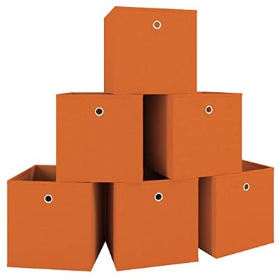 VCM Lot de 6 boîtes pliantes Boîte pliante en tissu Boîte pliante Boîte à étagères Rangement Boxas Lot de 6 boîtes pliantes Boîte pliante en tissu Boîte pliante Boîte à étagères Rangement Boxas Orange - Publicité VCM Lot de 6 boîtes pliantes Boîte pliante en tissu Boîte pliante Boîte à étagères Rangement Boxas Lot de 6 boîtes pliantes Boîte pliante en tissu Boîte pliante Boîte à étagères Rangement Boxas Orange - Publicité