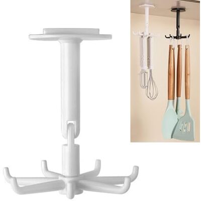 MEYEBP Crochets Rotatifs Crochet Pliant Rotatif à 360 ° Sans Perçage Rangement Organiseur Rack, Crochets Pour Peignoir Et Serviettes De Bain Crochets Polyvalents - Publicité MEYEBP Crochets Rotatifs Crochet Pliant Rotatif à 360 ° Sans Perçage Rangement Organiseur Rack, Crochets Pour Peignoir Et Serviettes De Bain Crochets Polyvalents - Publicité