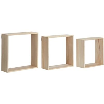 Artemio Set de 3 Etagères Carrées à Décorer, Bois, Beige, 30 x 10 x 30 cm 14001967 - Publicité Artemio Set de 3 Etagères Carrées à Décorer, Bois, Beige, 30 x 10 x 30 cm 14001967 - Publicité