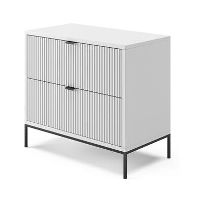 Vicco Table de nuit Eliza - Moderne, Gain de place, 2 tiroirs - Publicité Vicco Table de nuit Eliza - Moderne, Gain de place, 2 tiroirs - Publicité