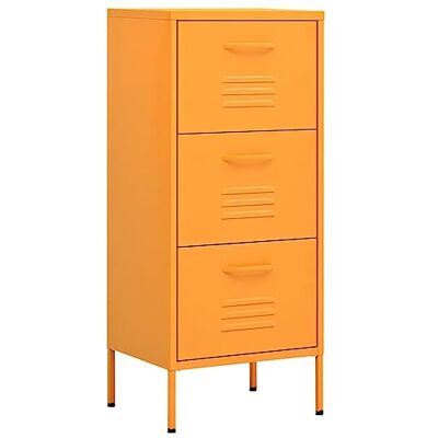 vidaXL Armoire de Rangement Placard Armoire de Stockage Meuble de Rangement Salon Salle de Séjour Intérieur Jaune Moutarde 42,5x35x101,5 cm Acier - Publicité vidaXL Armoire de Rangement Placard Armoire de Stockage Meuble de Rangement Salon Salle de Séjour Intérieur Jaune Moutarde 42,5x35x101,5 cm Acier - Publicité