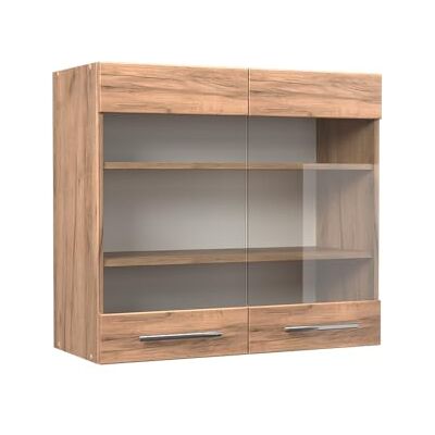 Vicco Armoire en Verre Fame-Line, Chêne de Force doré, 80cm, à Combiner avec d'autres modules de la série Fame-Line - Publicité Vicco Armoire en Verre Fame-Line, Chêne de Force doré, 80cm, à Combiner avec d'autres modules de la série Fame-Line - Publicité