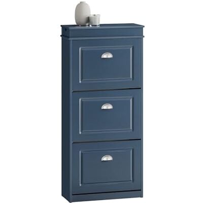SoBuy Meuble Chaussures Bleu avec Tiroir et Crochets – Meuble à Chaussure 3 Abattants Rangement Chaussure pour 12 Paires – Meuble Chaussures Entrée Compact 24cm Profondeur MDF 53x24x118cm – FSR94-B - Publicité SoBuy Meuble Chaussures Bleu avec Tiroir et Crochets – Meuble à Chaussure 3 Abattants Rangement Chaussure pour 12 Paires – Meuble Chaussures Entrée Compact 24cm Profondeur MDF 53x24x118cm – FSR94-B - Publicité