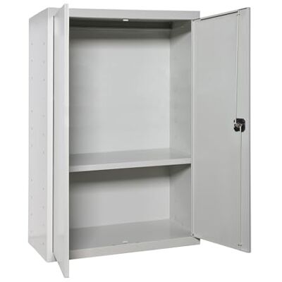 Simon Rack SimonRack Armoire Metallique, 900x800x400 mm, 2 Porte, avec 1 Étagères, Gris Simonlocker - Publicité Simon Rack SimonRack Armoire Metallique, 900x800x400 mm, 2 Porte, avec 1 Étagères, Gris Simonlocker - Publicité