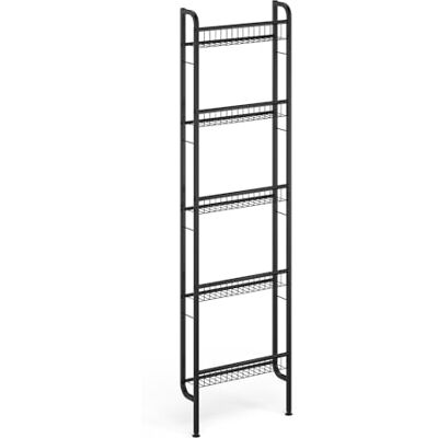 Vicco Étagère échelle Klivo, Noir, 44.5x160cm avec 5 étagères, Convient pour Le Rangement de Livres et d’Objets de décoration - Publicité Vicco Étagère échelle Klivo, Noir, 44.5x160cm avec 5 étagères, Convient pour Le Rangement de Livres et d’Objets de décoration - Publicité