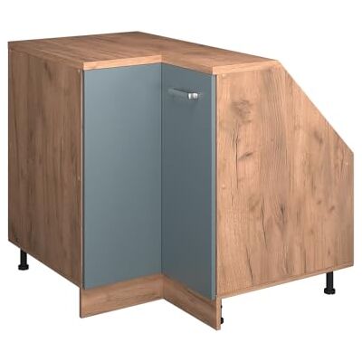 Vicco Meuble de Cuisine d'angle pour combles R-Line, Bleu-Gris, 75.6cm 1 Porte, 60 cm de Profondeur, pour Une Combinaison Libre au Sein de systèmes de Cuisine modulaires - Publicité Vicco Meuble de Cuisine d'angle pour combles R-Line, Bleu-Gris, 75.6cm 1 Porte, 60 cm de Profondeur, pour Une Combinaison Libre au Sein de systèmes de Cuisine modulaires - Publicité