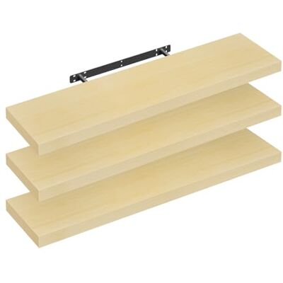 WOLTU Étagère Murale, Étagère Flottante de CD, Lot de 3, pour Salon, Cuisine, Chambre, Salle de Bain 90x22.9x3.8cm, Jaune Chêne RG9370kei-3 - Publicité WOLTU Étagère Murale, Étagère Flottante de CD, Lot de 3, pour Salon, Cuisine, Chambre, Salle de Bain 90x22.9x3.8cm, Jaune Chêne RG9370kei-3 - Publicité