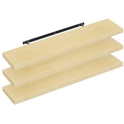 WOLTU Étagère Murale, Étagère Flottante de CD, Lot de 3, pour Salon, Cuisine, Chambre, Salle de Bain 110x22.9x3.8cm, Jaune Chêne RG9316kei-3 - Publicité WOLTU Étagère Murale, Étagère Flottante de CD, Lot de 3, pour Salon, Cuisine, Chambre, Salle de Bain 110x22.9x3.8cm, Jaune Chêne RG9316kei-3 - Publicité