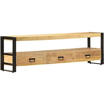 vidaXL Meuble de télévision en bois de manguier massif meuble meuble TV armoire armoire - Publicité vidaXL Meuble de télévision en bois de manguier massif meuble meuble TV armoire armoire - Publicité