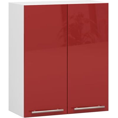 AKORD Armoire de Cuisine Suspendue Oliwia W60 Meuble avec 2 Portes et 2 Étagères Armoire de Rangement 60x30x72 cm Blanc Rouge Brillant - Publicité AKORD Armoire de Cuisine Suspendue Oliwia W60 Meuble avec 2 Portes et 2 Étagères Armoire de Rangement 60x30x72 cm Blanc Rouge Brillant - Publicité