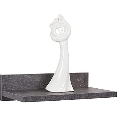 RICOO Étagère Murale Rangement 30 x 8 x 19 cm WM057-BG Tablette Flottante Gris béton - Publicité RICOO Étagère Murale Rangement 30 x 8 x 19 cm WM057-BG Tablette Flottante Gris béton - Publicité