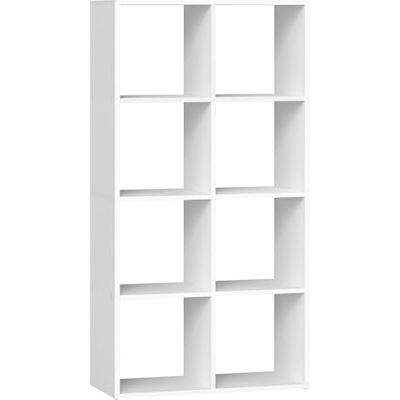 VASAGLE Custos Collection Bibliothèque, Meuble de Rangement, avec Compartiments Ouverts, pour Salon, Chambre, Bureau, Étagère sur 4 Niveaux, 30 x 98 x 130,2 cm, Blanc Nuage LBC408WB01 - Publicité VASAGLE Custos Collection Bibliothèque, Meuble de Rangement, avec Compartiments Ouverts, pour Salon, Chambre, Bureau, Étagère sur 4 Niveaux, 30 x 98 x 130,2 cm, Blanc Nuage LBC408WB01 - Publicité