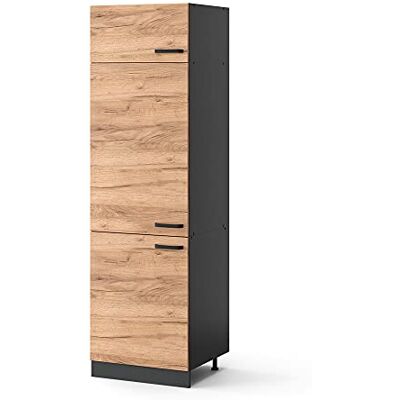 Vicco Armoire pour frigo R-Line, Chêne de Force doré, 60cm, pour Une Combinaison Libre au Sein de systèmes de Cuisine modulaires - Publicité Vicco Armoire pour frigo R-Line, Chêne de Force doré, 60cm, pour Une Combinaison Libre au Sein de systèmes de Cuisine modulaires - Publicité