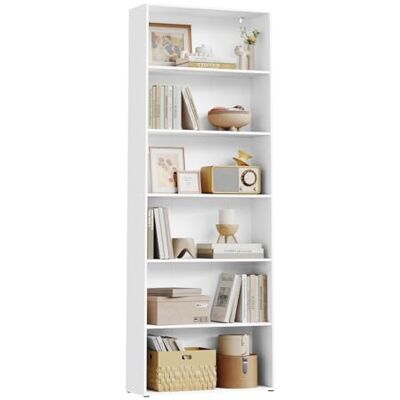 WOLTU Bibliothèque à 6 Niveaux, Étagère Ouverte, Meuble Autoportant, Étagère de Rangement pour Salon, Bureau, Chambre, 60x180x23,5 cm, Blanc, SK052ws - Publicité WOLTU Bibliothèque à 6 Niveaux, Étagère Ouverte, Meuble Autoportant, Étagère de Rangement pour Salon, Bureau, Chambre, 60x180x23,5 cm, Blanc, SK052ws - Publicité