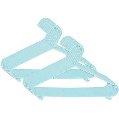 BIECO cintres bébé enfant Hanger cintres pour bébé cintres en plastique pour la longueur de l'armoire de stockage garde-robe 29.5cm, 16 pièces, turquoise, étroite, ArtN 90016153 - Publicité BIECO cintres bébé enfant Hanger cintres pour bébé cintres en plastique pour la longueur de l'armoire de stockage garde-robe 29.5cm, 16 pièces, turquoise, étroite, ArtN 90016153 - Publicité