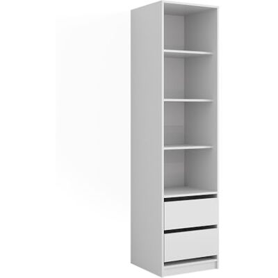 Vicco Armoire Elmo, Blanc, 50x200cm - Publicité Vicco Armoire Elmo, Blanc, 50x200cm - Publicité