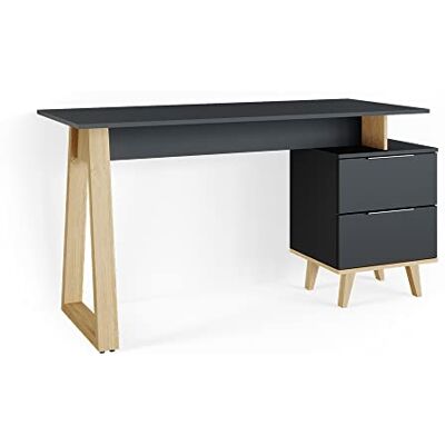 Vicco Bureau Nautica, Anthracite, 138x60cm avec tiroirs, L, Compatible avec Les Meubles de la Collection Neptun - Publicité Vicco Bureau Nautica, Anthracite, 138x60cm avec tiroirs, L, Compatible avec Les Meubles de la Collection Neptun - Publicité