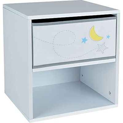 Fun House 713038 Espace Chevet/Table de Nuit avec tiroir H.36 X L. 33 X P. 30 CM pour Enfant, à partir de 2 Ans, Brun - Publicité Fun House 713038 Espace Chevet/Table de Nuit avec tiroir H.36 X L. 33 X P. 30 CM pour Enfant, à partir de 2 Ans, Brun - Publicité