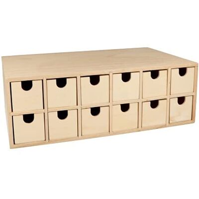Artemio Rangement 24 Tiroirs 33,5 x 20,5 x 11,5 cm - Publicité Artemio Rangement 24 Tiroirs 33,5 x 20,5 x 11,5 cm - Publicité