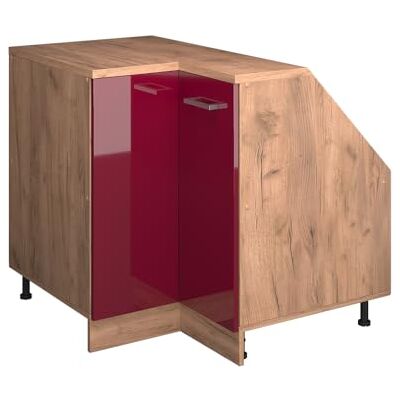 Vicco Meuble de Cuisine d'angle pour combles R-Line, Rouge Brillant, 75.6cm 1 Porte, 60 cm de Profondeur, pour Une Combinaison Libre au Sein de systèmes de Cuisine modulaires - Publicité Vicco Meuble de Cuisine d'angle pour combles R-Line, Rouge Brillant, 75.6cm 1 Porte, 60 cm de Profondeur, pour Une Combinaison Libre au Sein de systèmes de Cuisine modulaires - Publicité