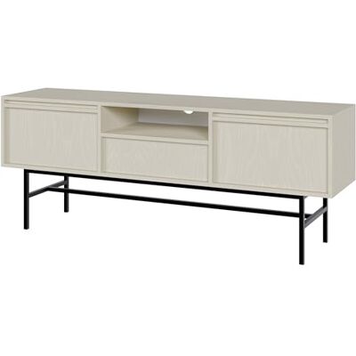 Selsey Meuble TV Debout Armoire De Télévision avec Tiroir Deux Portes 154 cm Beige Evo - Publicité Selsey Meuble TV Debout Armoire De Télévision avec Tiroir Deux Portes 154 cm Beige Evo - Publicité