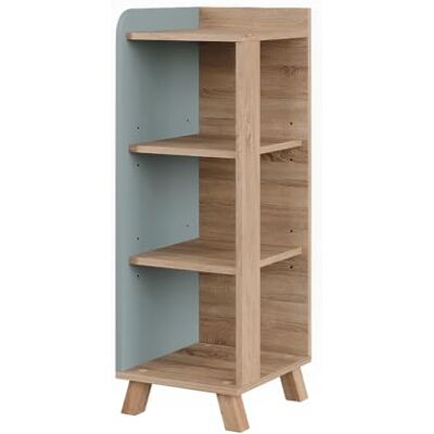 Vicco Armoire Midisch Karen, Sonoma/Bleu, 30x90cm avec 4 étagères, Convient pour Le Rangement des Accessoires de Salle de Bain et des Serviettes - Publicité Vicco Armoire Midisch Karen, Sonoma/Bleu, 30x90cm avec 4 étagères, Convient pour Le Rangement des Accessoires de Salle de Bain et des Serviettes - Publicité