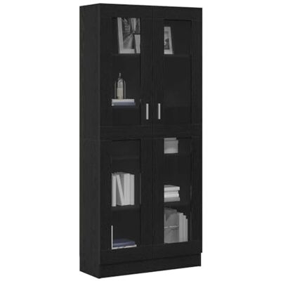 vidaXL Bibliothèque Chêne Noir 82,5 x 30,5 x 185 cm Bois d'ingénierie, Bibliothèque Moderne, Meuble de Rangement décoratif, étagère autoportante pour Salon, Espace Lecture à la Maison - Publicité vidaXL Bibliothèque Chêne Noir 82,5 x 30,5 x 185 cm Bois d'ingénierie, Bibliothèque Moderne, Meuble de Rangement décoratif, étagère autoportante pour Salon, Espace Lecture à la Maison - Publicité