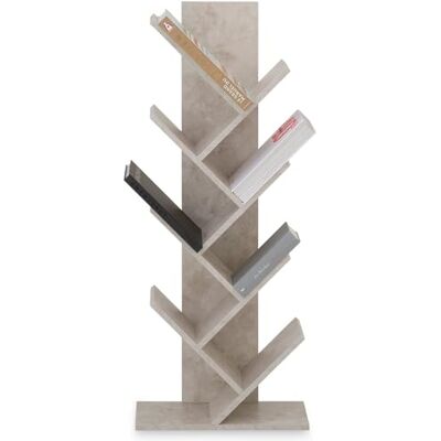 IDIMEX Étagère en Bois Jules en Forme d’Arbre, Étagère autoportante avec Pied Robuste, Design Original et Pratique 48 x 116 x 24 cm, Coloris béton - Publicité IDIMEX Étagère en Bois Jules en Forme d’Arbre, Étagère autoportante avec Pied Robuste, Design Original et Pratique 48 x 116 x 24 cm, Coloris béton - Publicité