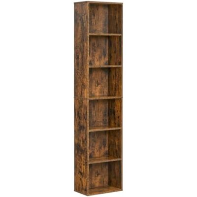 Helloshop26 Bibliothèque étagère de Rangement 6 Niveaux Meuble Cube pour Salon Bureau Chambre Style scandinave 40 x 24 x 1785 cm Marron Rustique 12_0004249 - Publicité Helloshop26 Bibliothèque étagère de Rangement 6 Niveaux Meuble Cube pour Salon Bureau Chambre Style scandinave 40 x 24 x 1785 cm Marron Rustique 12_0004249 - Publicité