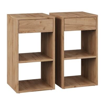 Vicco Table de Nuit Dany, Chêne de Force doré, Ensemble de 2, Convient pour Le Rangement de Livres et de Magazines - Publicité Vicco Table de Nuit Dany, Chêne de Force doré, Ensemble de 2, Convient pour Le Rangement de Livres et de Magazines - Publicité