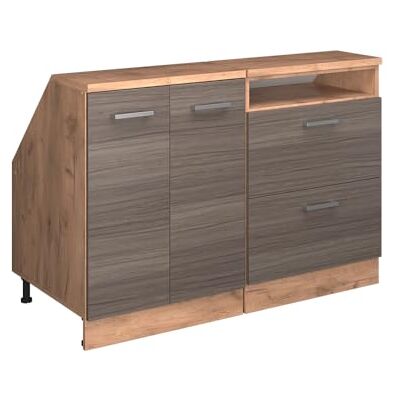 Vicco Meuble sous Pente R-Line, Gris Noble, 120cm Lot de 2 caissons 60 cm de Profondeur, Convient aux Murs inclinés et à Une Installation de Cuisine Variable - Publicité Vicco Meuble sous Pente R-Line, Gris Noble, 120cm Lot de 2 caissons 60 cm de Profondeur, Convient aux Murs inclinés et à Une Installation de Cuisine Variable - Publicité