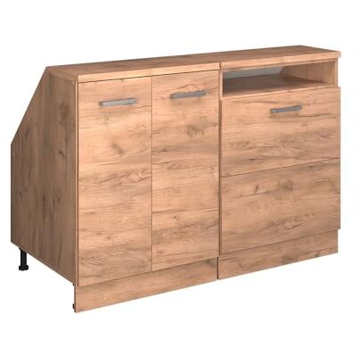 Vicco Meuble sous Pente R-Line, Chêne de Force doré, 120cm Lot de 2 caissons 60 cm de Profondeur, Convient aux Murs inclinés et à Une Installation de Cuisine Variable - Publicité Vicco Meuble sous Pente R-Line, Chêne de Force doré, 120cm Lot de 2 caissons 60 cm de Profondeur, Convient aux Murs inclinés et à Une Installation de Cuisine Variable - Publicité