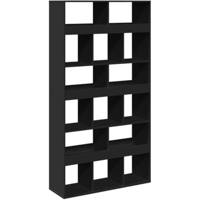 vidaXL Bibliothèque Noir 100x33x187,5 cm Bois d'ingénierie, étagère à Livres, étagère de Rangement, Armoire d'affichage, Armoire de Rangement - Publicité vidaXL Bibliothèque Noir 100x33x187,5 cm Bois d'ingénierie, étagère à Livres, étagère de Rangement, Armoire d'affichage, Armoire de Rangement - Publicité