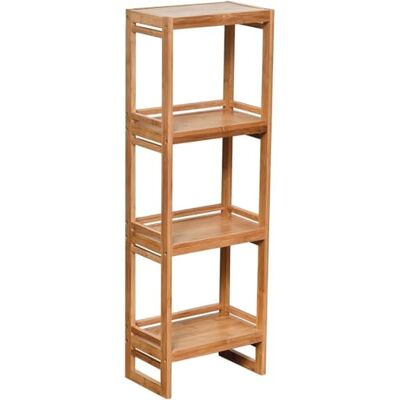 TENDANCE Meuble bambou/mdf 4 etageres bambou/mdf - Publicité TENDANCE Meuble bambou/mdf 4 etageres bambou/mdf - Publicité
