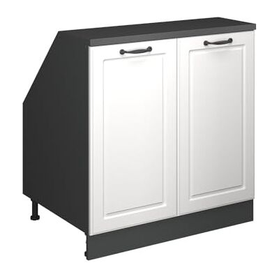 Vicco Meuble sous Pente R-Line, Blanc Campagne, 80cm 2 Portes, 60 cm de Profondeur, pour Une Combinaison Libre au Sein de systèmes de Cuisine modulaires - Publicité Vicco Meuble sous Pente R-Line, Blanc Campagne, 80cm 2 Portes, 60 cm de Profondeur, pour Une Combinaison Libre au Sein de systèmes de Cuisine modulaires - Publicité
