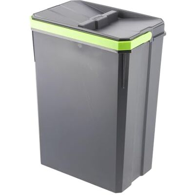 GTV Lot de 10 poubelles AxiSpace, capacité 7 l, pour tiroirs/armoires, en plastique, particules de graphène, compatible avec de nombreux systèmes de tiroirs, couleur anthracite - Publicité GTV Lot de 10 poubelles AxiSpace, capacité 7 l, pour tiroirs/armoires, en plastique, particules de graphène, compatible avec de nombreux systèmes de tiroirs, couleur anthracite - Publicité